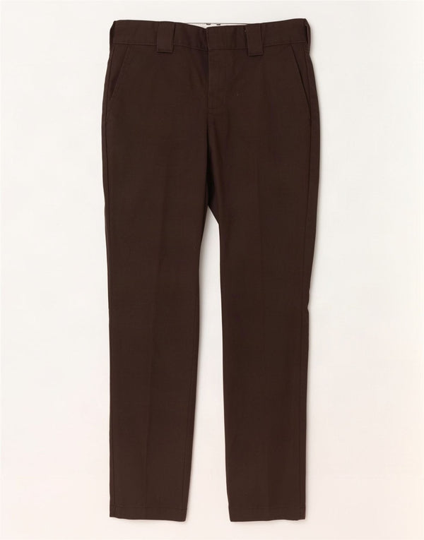 Мужские брюки-чиносы Dickies Slim Fit W30 L32 коричневые из полиэстера