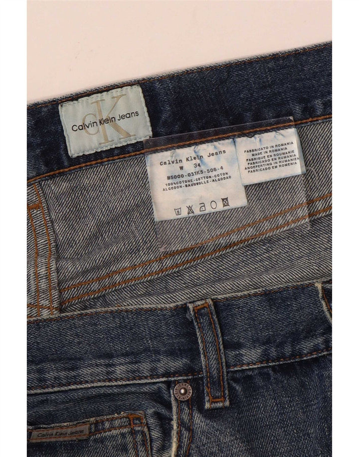 Мужские прямые джинсы Calvin Klein W34 L30 синие