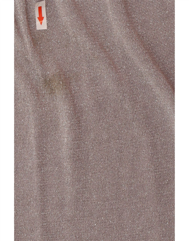 Женское платье-джемпер с длинным рукавом Zara UK 12, средний серый цвет