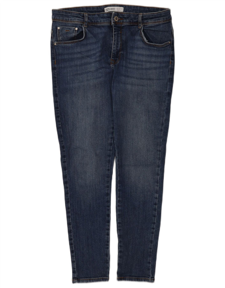 Женские узкие джинсы Zara EU 42, большие W32 L28, синие
