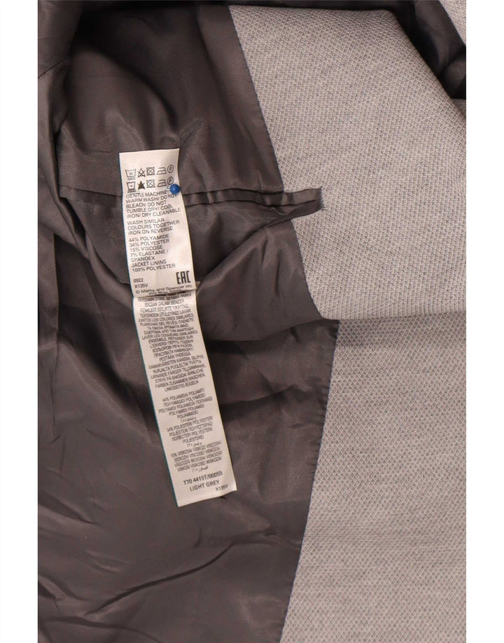 Мужской пиджак на двух пуговицах Marks & Spencer UK 48 2XL, серый полиамид
