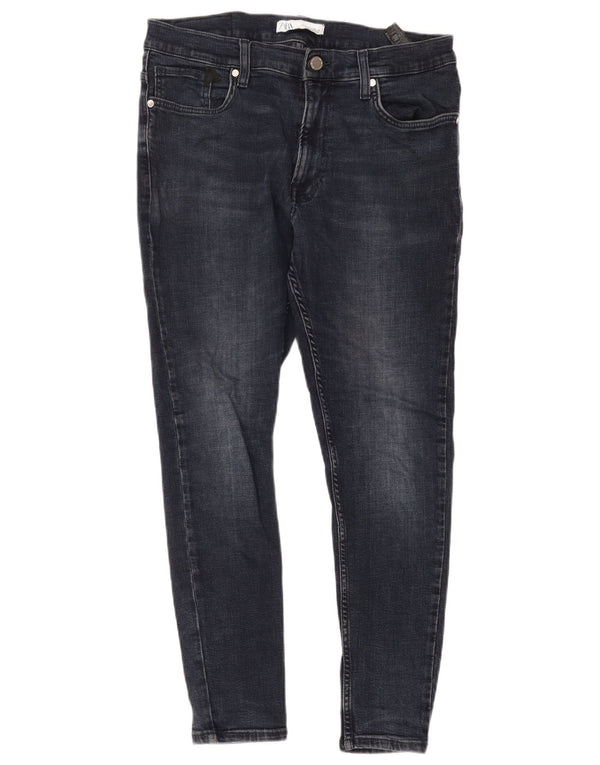 Мужские джинсы скинни Zara EU 44, большие W34 L27, темно-синий, хлопок