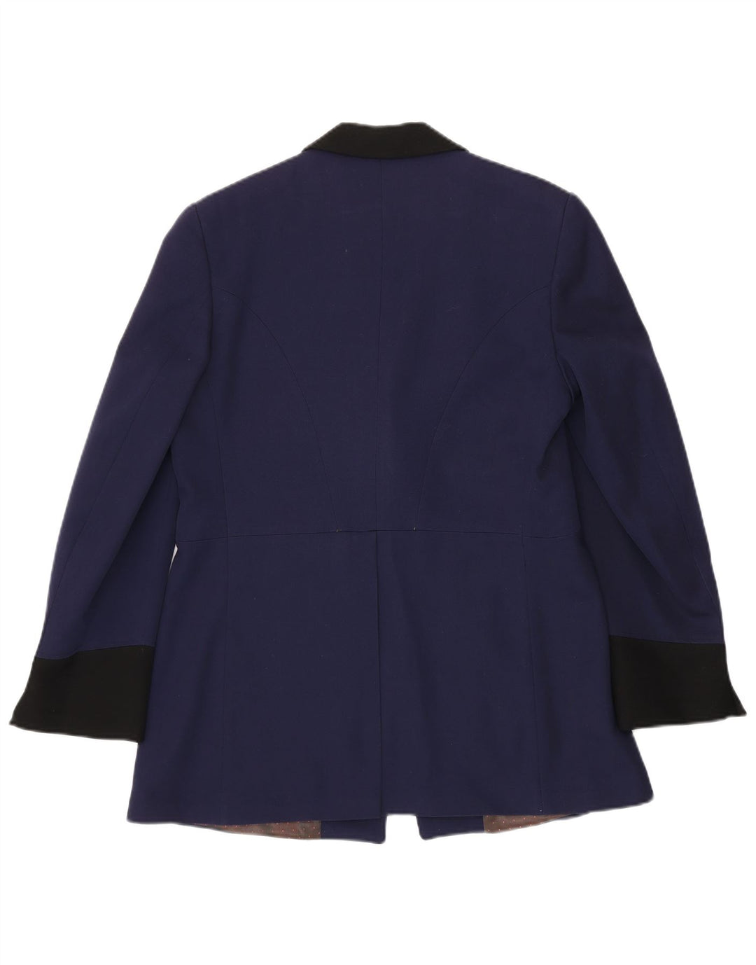 Винтажный мужской пиджак UK 38, средний темно-синий с цветными блоками