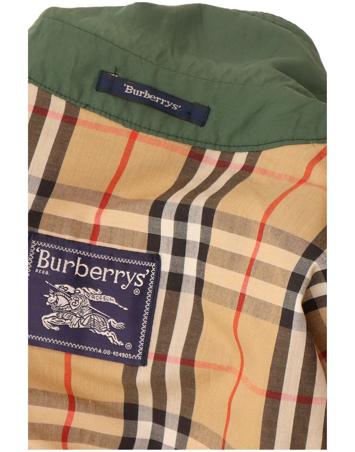 Мужская куртка Burberrys IT 52, большая зеленая, хлопок