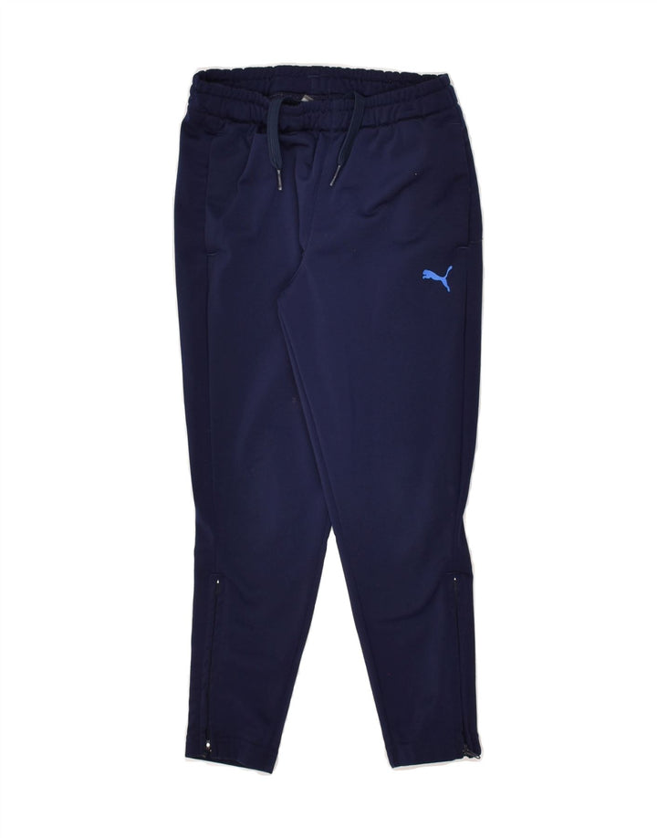 PUMA Boys Tracksuit Trousers 5-6 Years  Navy Blue Polyester Vintage Puma and Second-Hand Puma from Messina Hembry 