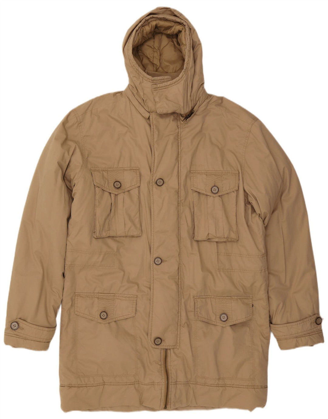 Мужская парка Wrangler с капюшоном UK 44 2XL Бежевый Полиамид