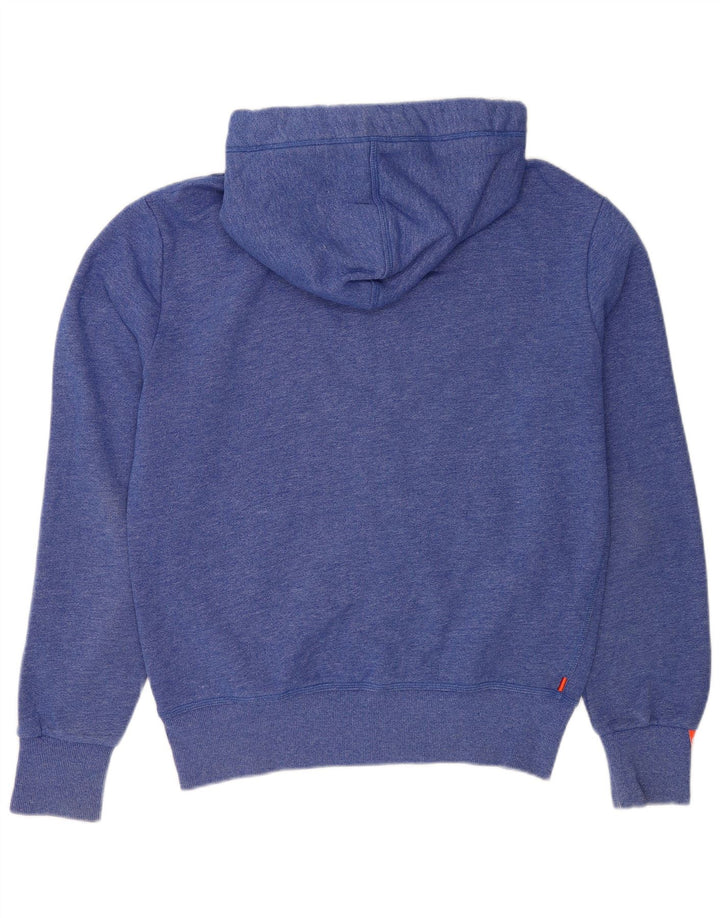 Мужской свитер с капюшоном на молнии Superdry, средний синий, хлопок
