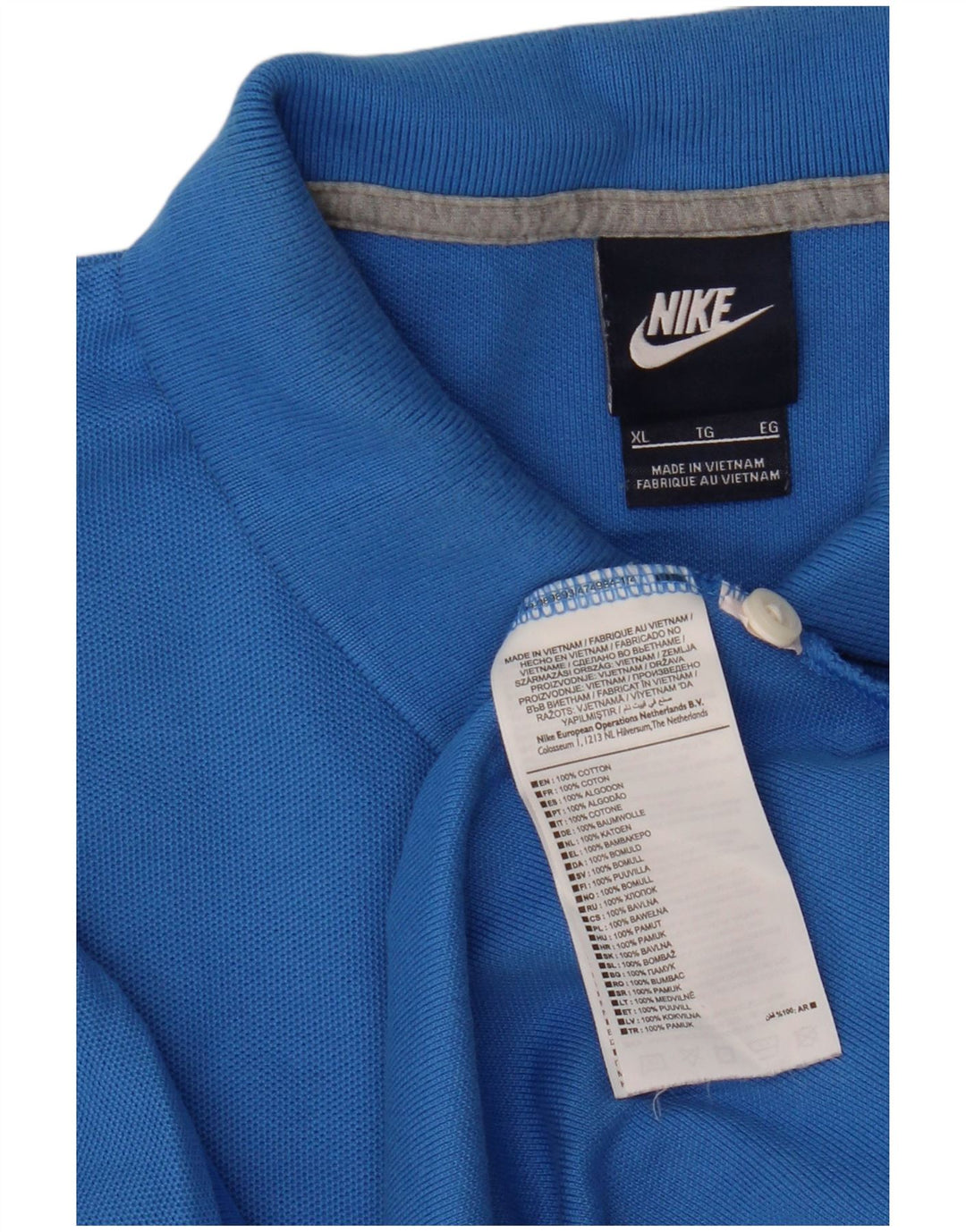 Мужская рубашка-поло Nike XL, синяя, хлопок