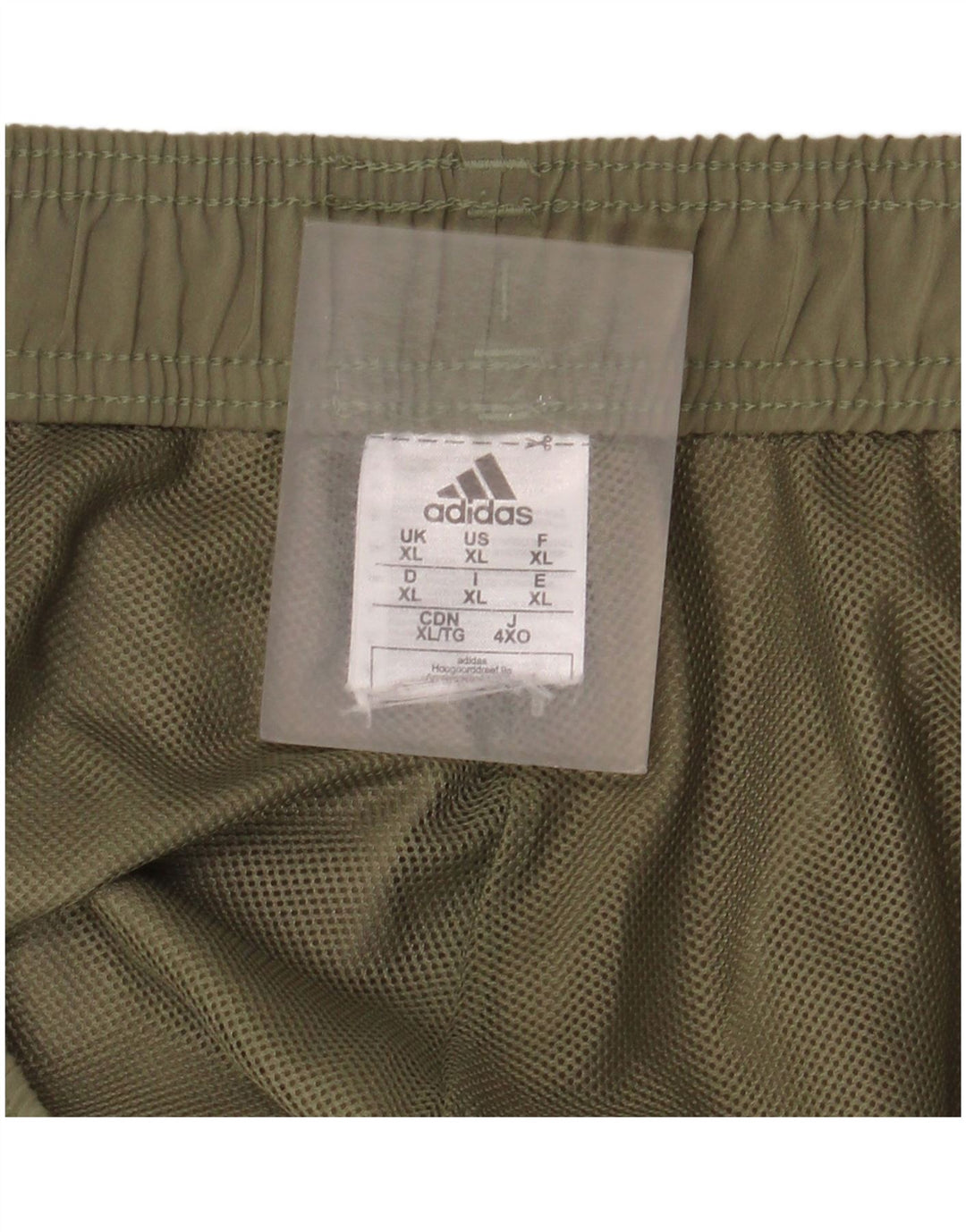 Мужские спортивные шорты Adidas XL, зеленый полиэстер