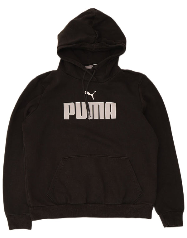 Женский джемпер с капюшоном Puma UK 16, большой черный хлопок