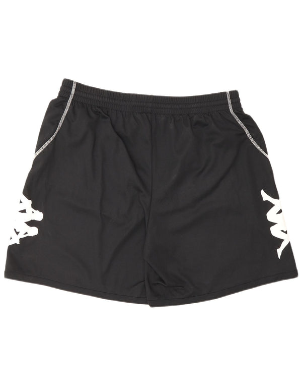 Kappa Mens Graphic Sport Shorts XL  Black Polyester