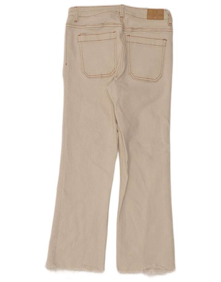 Женские джинсы Bootcut Zara W28 L26, белый хлопок