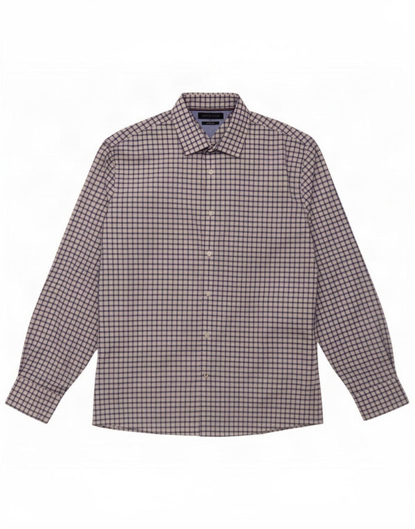 Мужская рубашка Tommy Hilfiger, размер 16, 1/2, большая белая клетка, хлопок