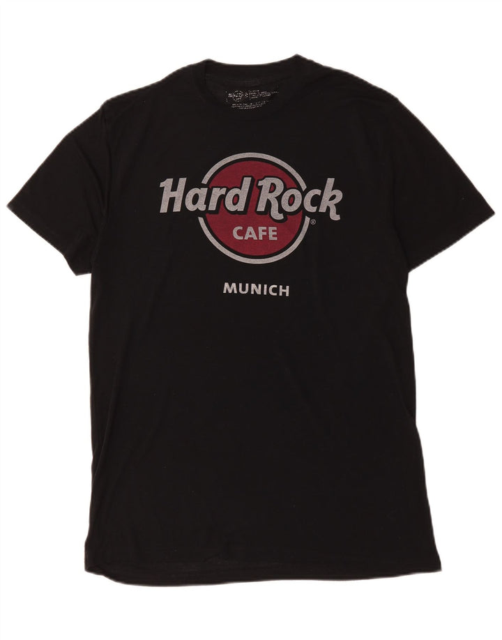 Мужская футболка с рисунком Hard Rock Cafe Мюнхен, средний черный