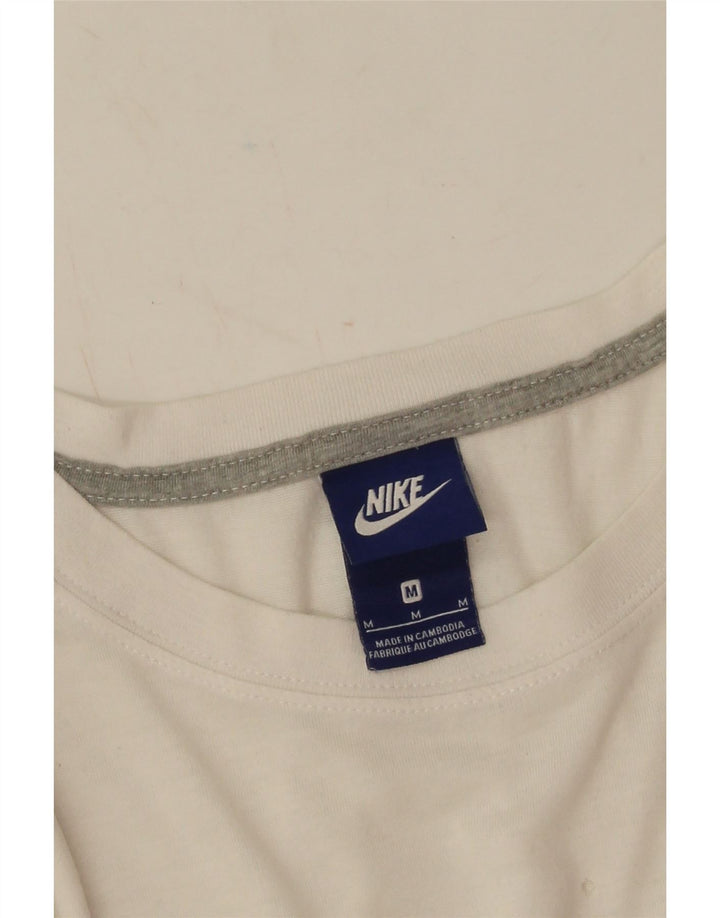 Женская футболка с рисунком Nike Top UK 14, средний белый полиэстер