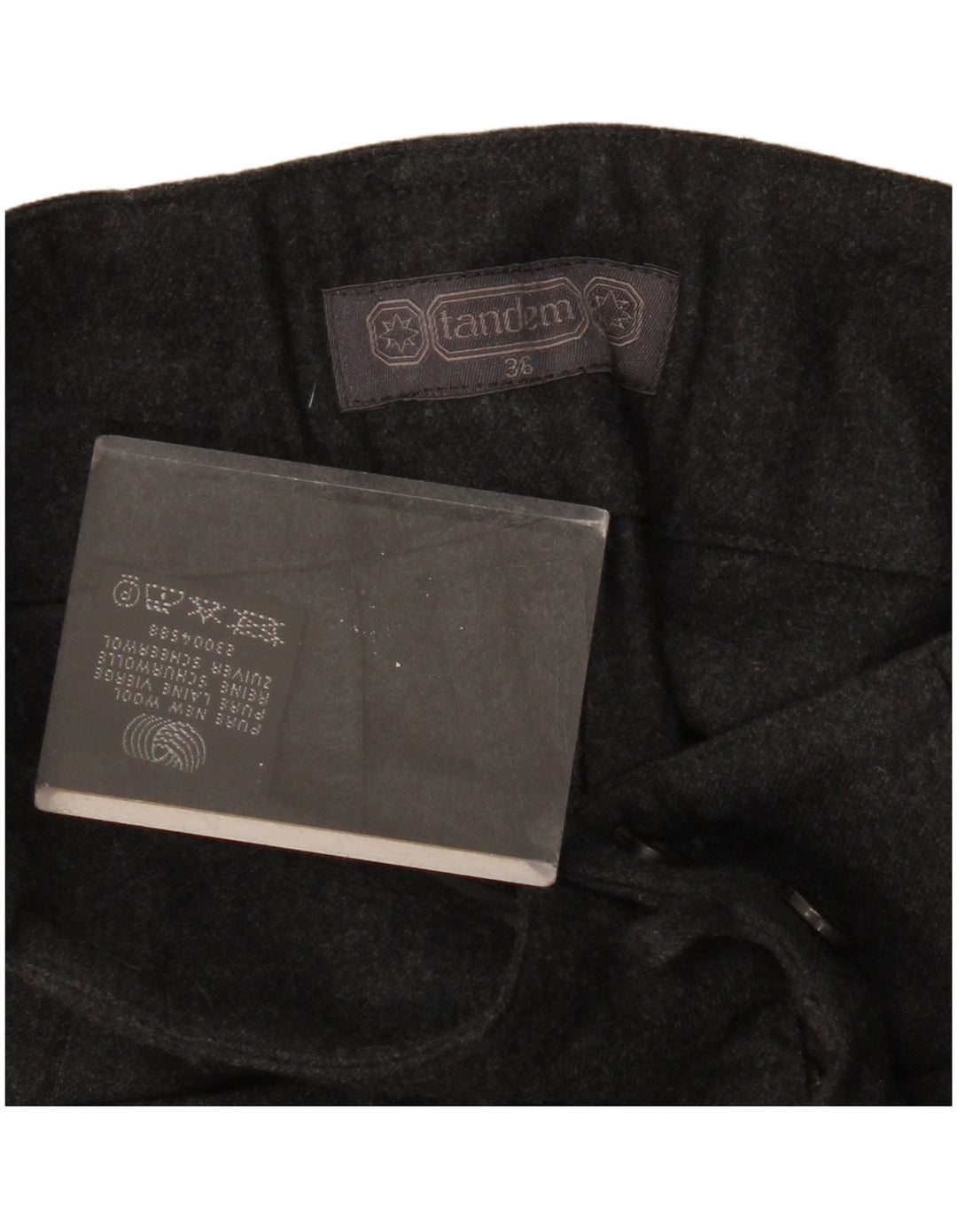 ВИНТАЖНЫЕ женские повседневные шорты с высокой талией EU 36, маленькие W28, серые, новая шерсть