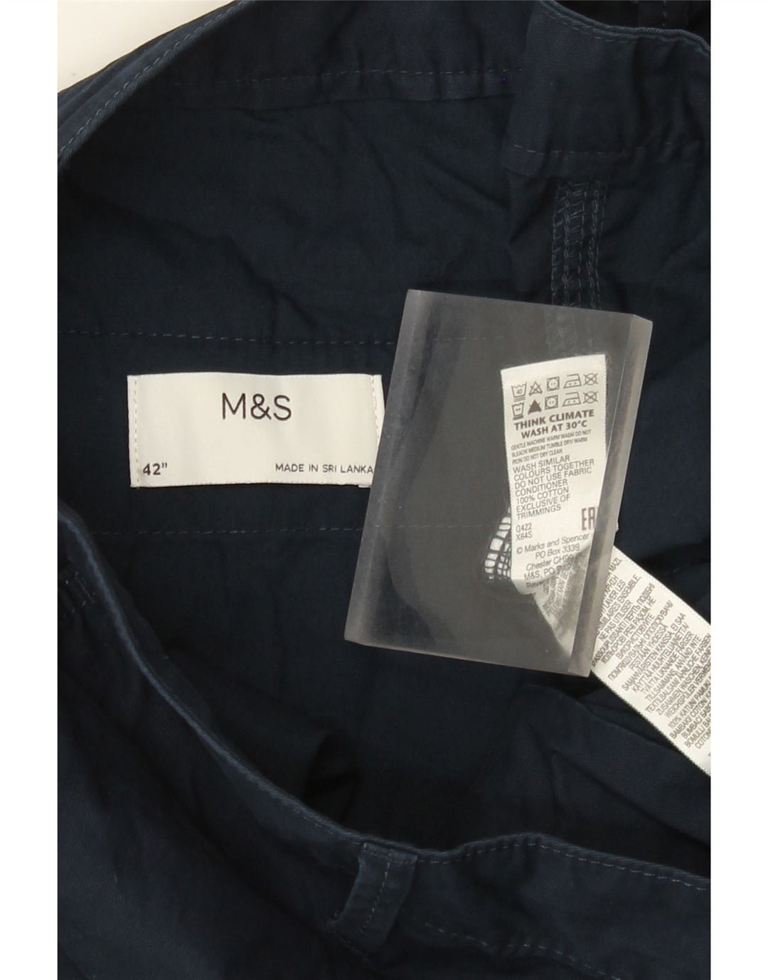 Мужские шорты карго Marks & Spencer W42 2XL Темно-синие, хлопок