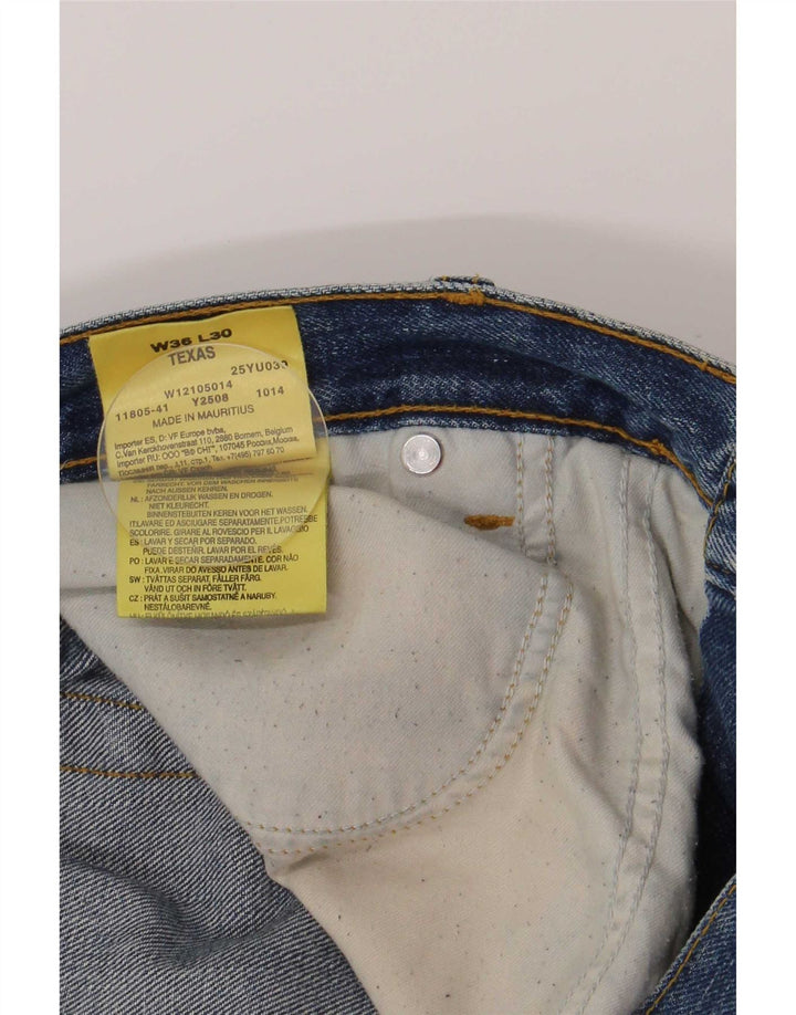Мужские прямые джинсы Wrangler Texas Regular W36 L30, синий хлопок