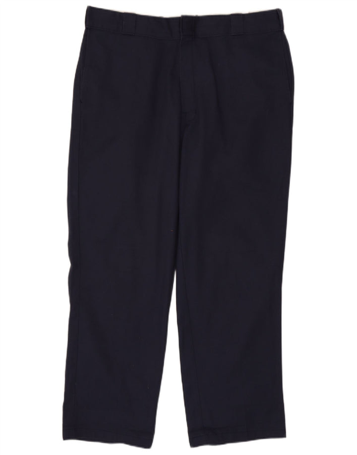 Мужские прямые брюки-чиносы Dickies W38 L30 темно-синие из полиэстера