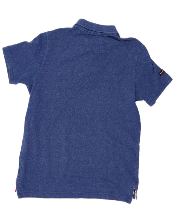 Мужская рубашка-поло Superdry XL, синяя, хлопок