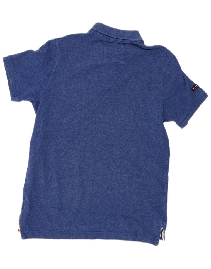 Мужская рубашка-поло Superdry XL, синяя, хлопок