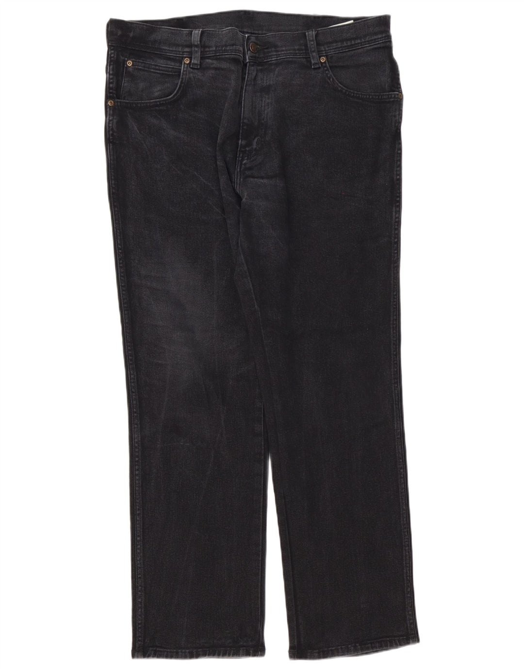 Мужские прямые джинсы Wrangler W36 L30, черный хлопок
