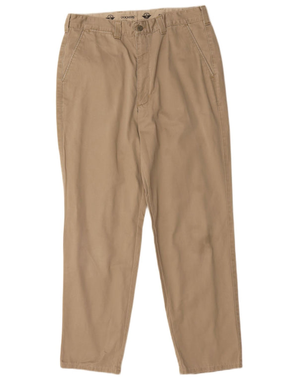 Мужские прямые брюки-чиносы Dockers W33 L30, бежевый хлопок