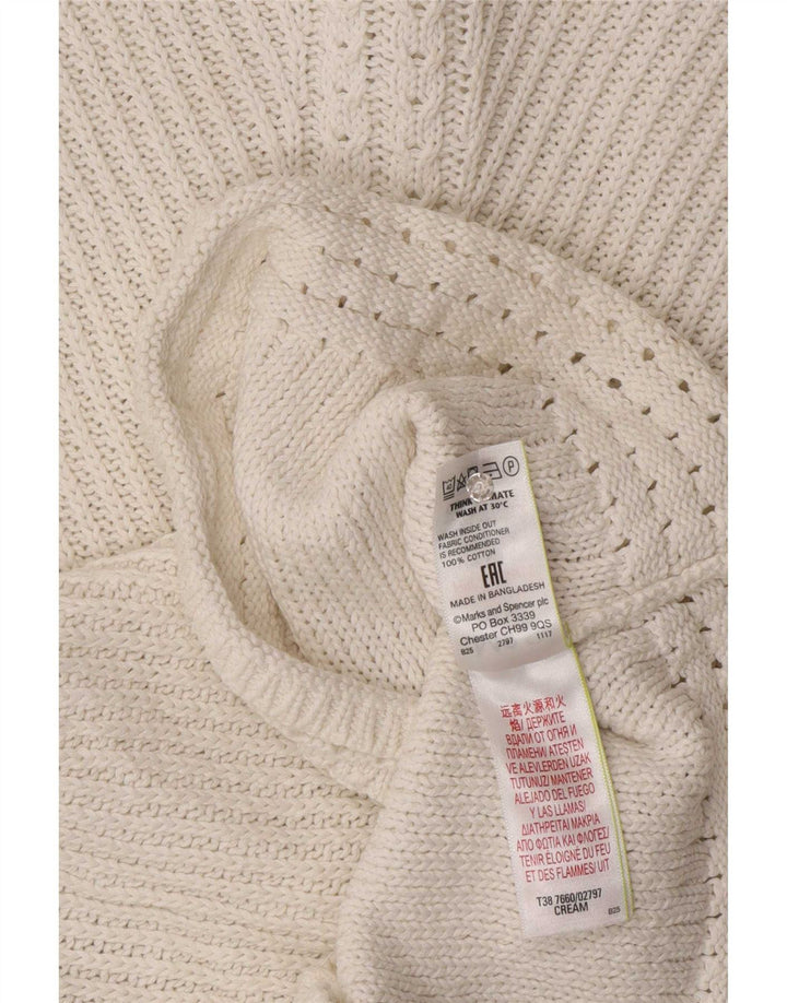 Женский джемпер с вырезом «лодочка» Marks & Spencer UK 14, средний, белый