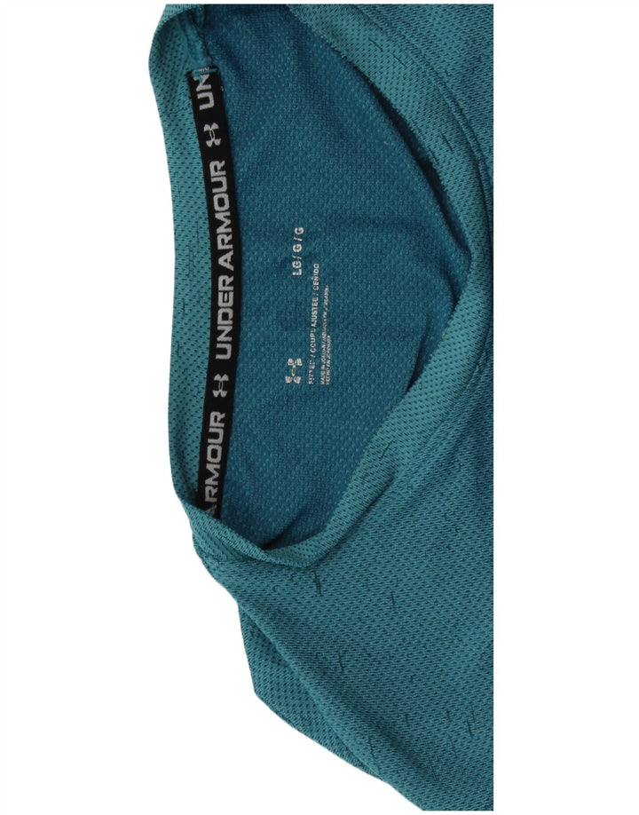 Мужская футболка UNDER ARMOR, большая синяя в крапинку