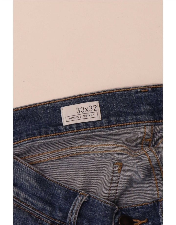 Женские джинсы скинни Gap W30 L32, синие, хлопок