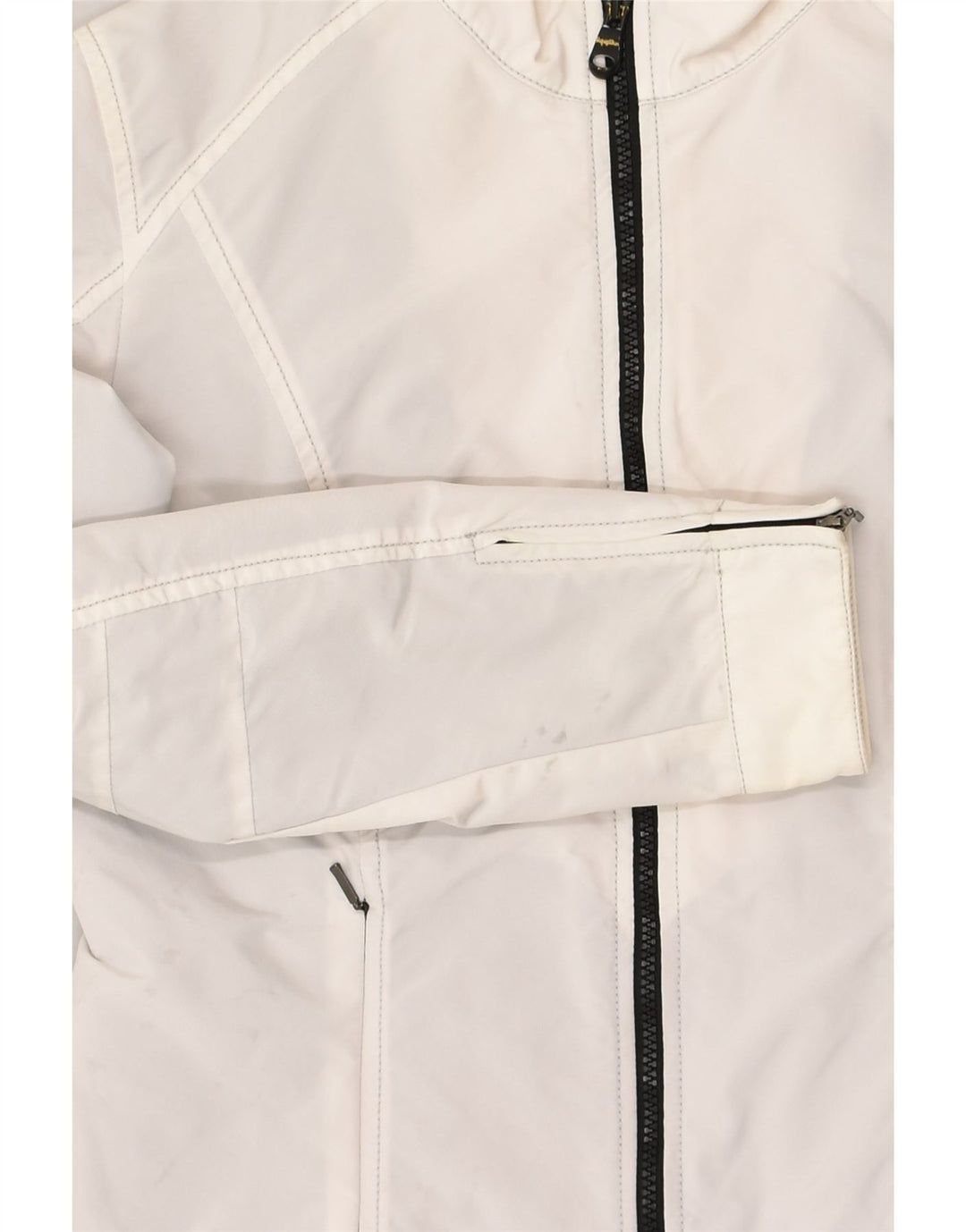 REFRIGIWEAR Womens Bomber Jacket IT 46 Large White Polyamide | Vintage Refrigiwear | Thrift | Second-Hand Refrigiwear | Used Clothing | Messina Hembry 