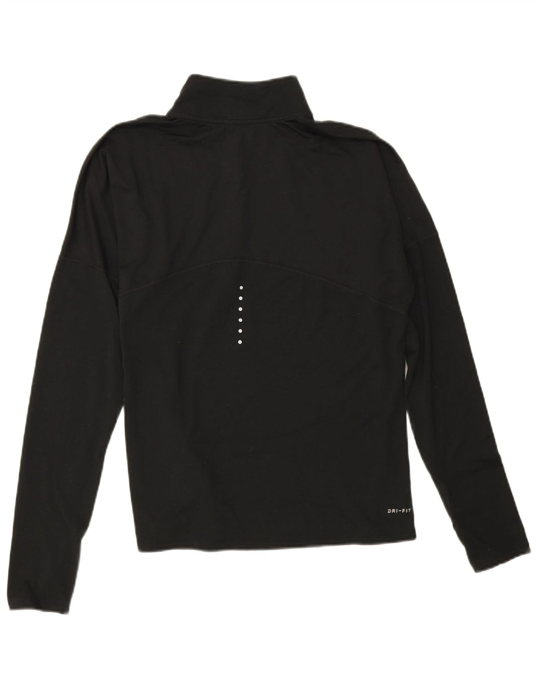 Женский спортивный костюм-пуловер с воротником на молнии Nike Dri Fit UK 14, средний черный