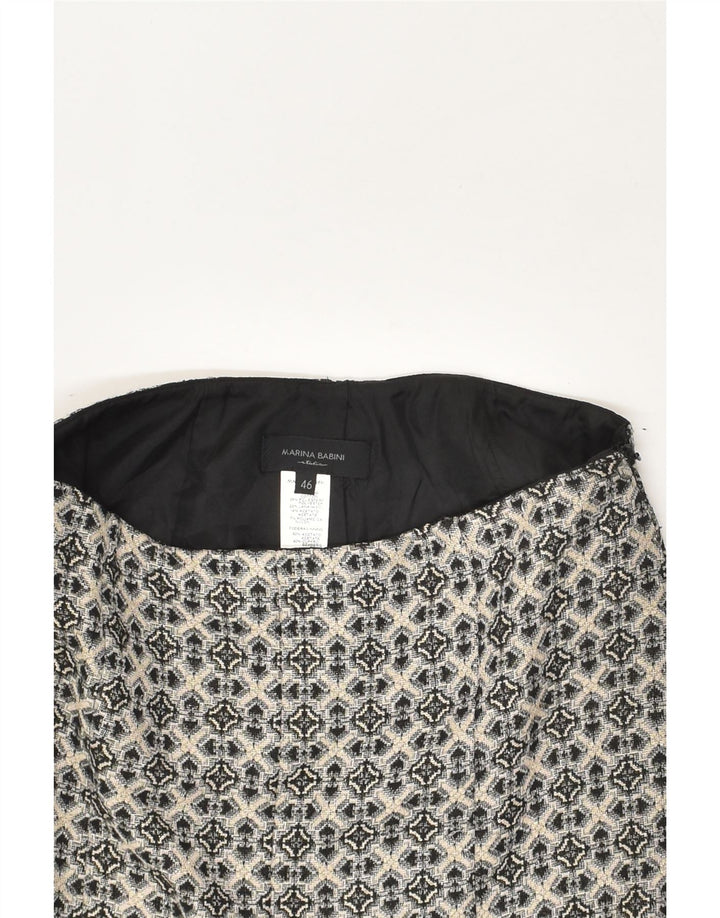 MARINA BABINI Womens High Waist Trumpet Skirt IT 46 Large W30  Grey | Vintage Marina Babini | Thrift | Second-Hand Marina Babini | Used Clothing | Messina Hembry 