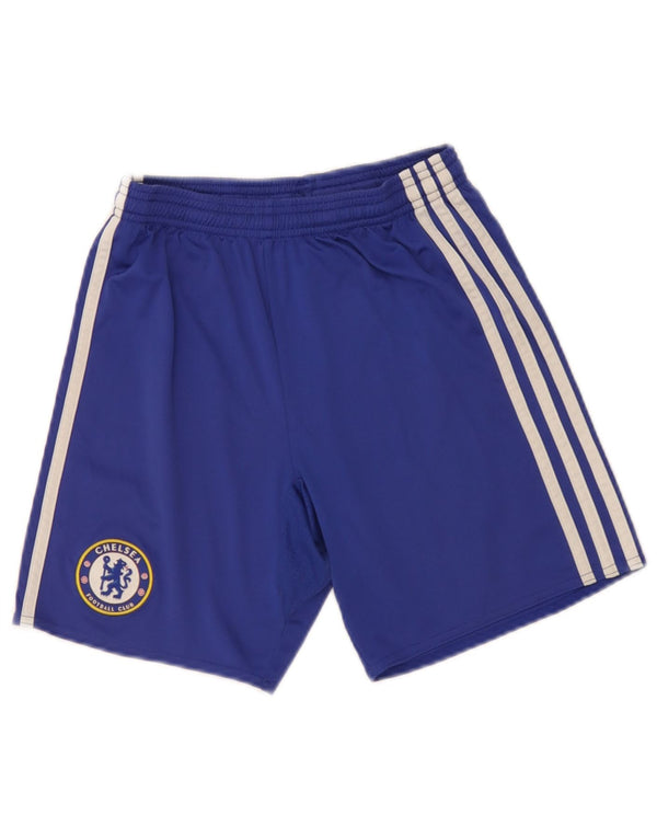 Спортивные шорты Adidas Boys Chelsea FC с графическим рисунком 11-12 лет, синие, полиэстер