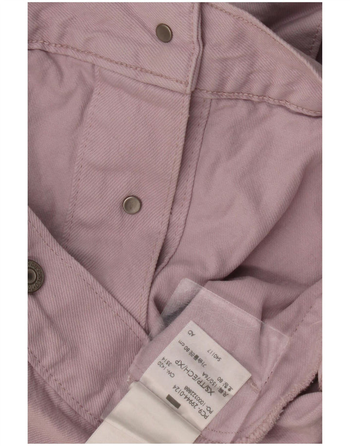 Женская джинсовая куртка LEVI'S UK 6 XS Фиолетовый хлопок