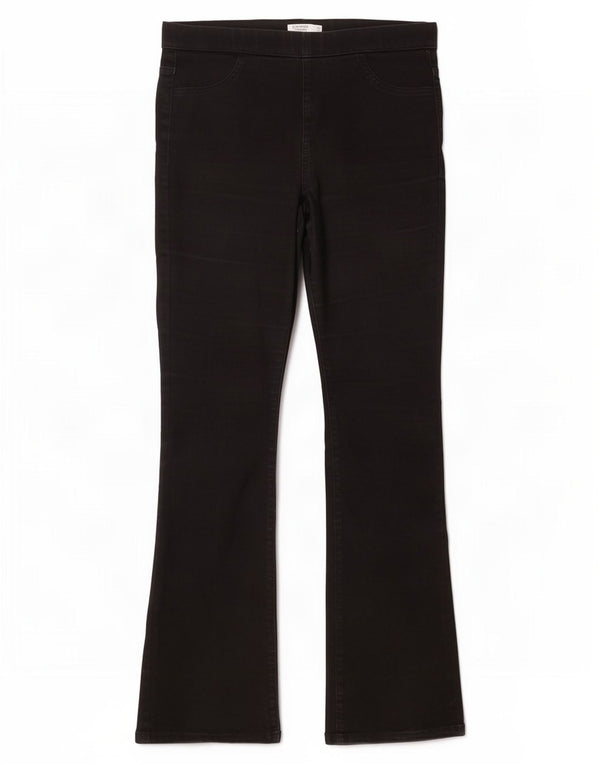 Marks & Spencer Womens Bootcut Casual Trousers UK 14 Large W32 L31 Black
