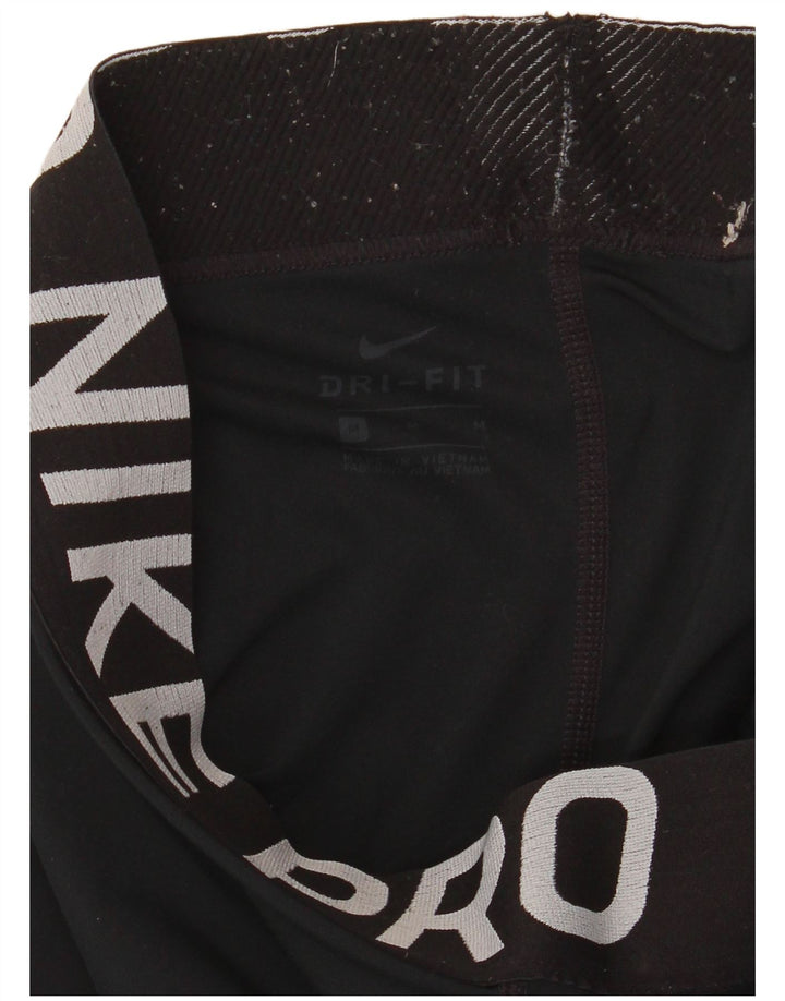Женские леггинсы с рисунком Nike Dri Fit UK 14, средние, черные