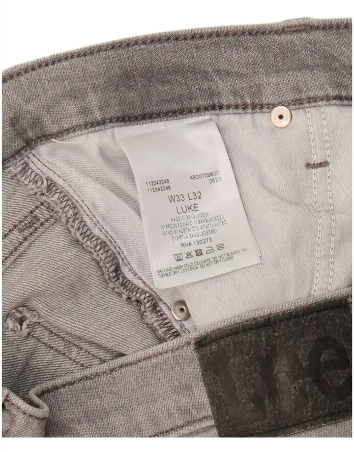 Женские джинсы Lee Luke Slim W33 L29, серый хлопок