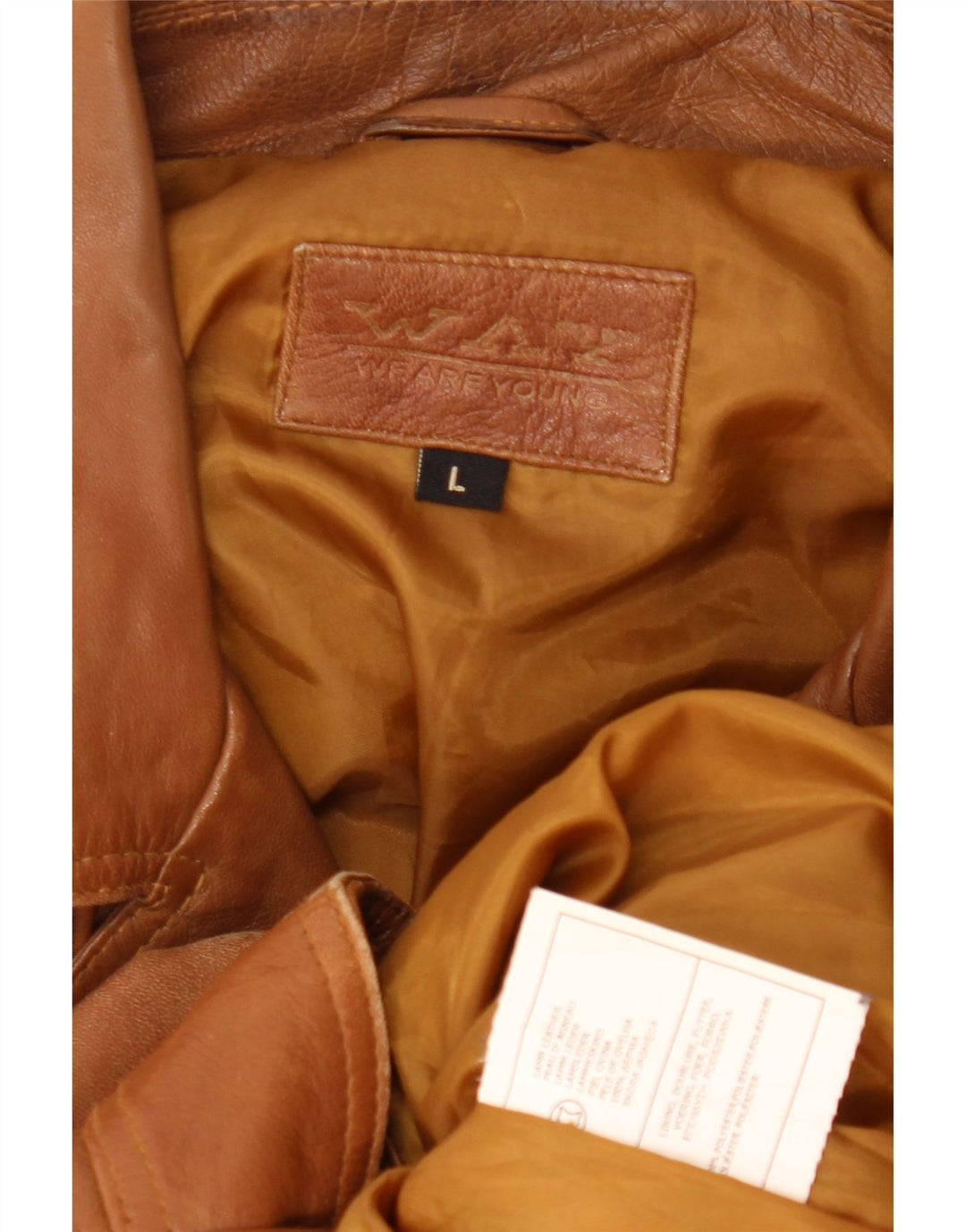 Винтажная мужская кожаная байкерская куртка UK 40, большая коричневая кожа