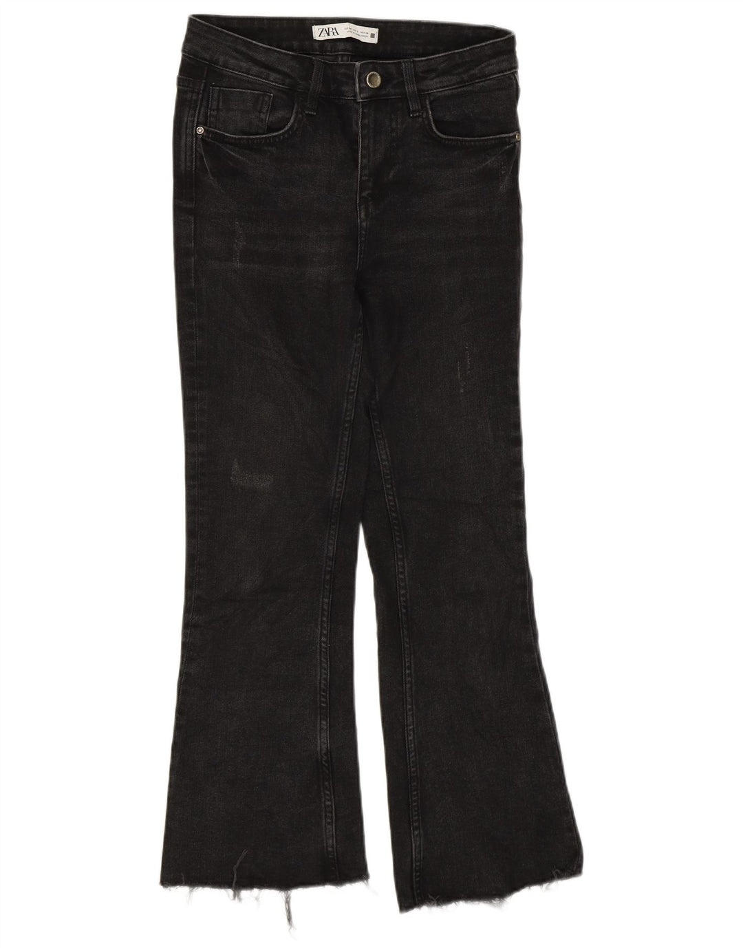 Женские укороченные джинсы Zara Bootcut EU 34 2XS W24 L25 Серые