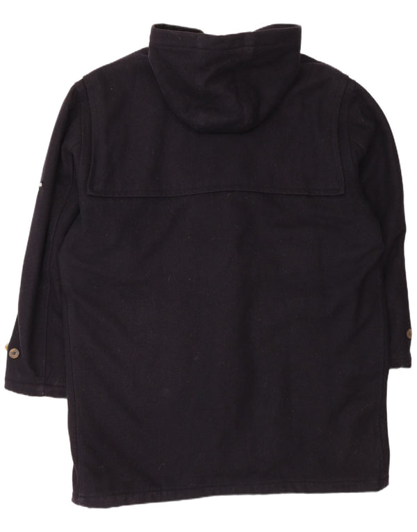 Ivy Oxford Mens Hooded Duffle Coat IT 54 2XL Navy Blue Wool