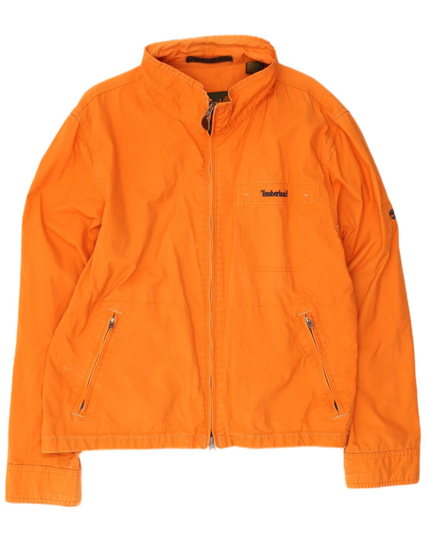 Мужская куртка-бомбер Timberland UK 40, большая оранжевая, хлопок