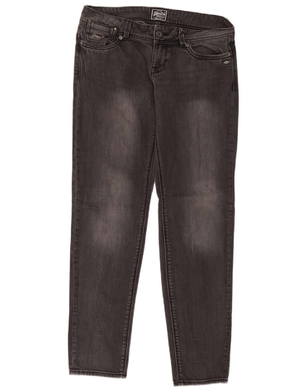 Женские узкие джинсы Superdry W29 L32 Серый хлопок