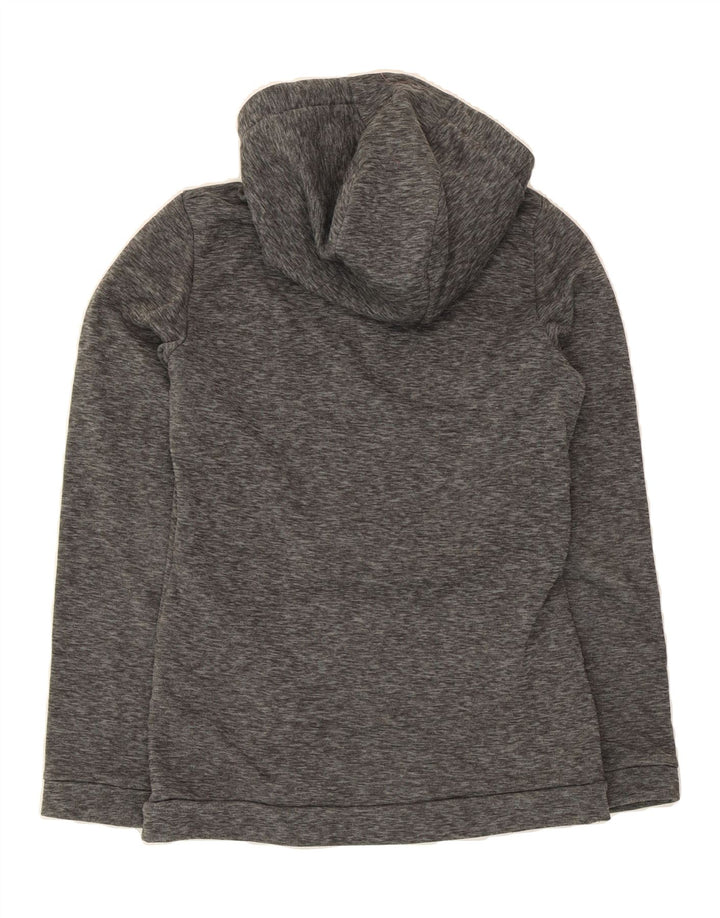 O'NEILL Womens Zip Hoodie Sweater UK 10 Small Grey Flecked Polyester Vintage O'Neill and Second-Hand O'Neill from Messina Hembry 
