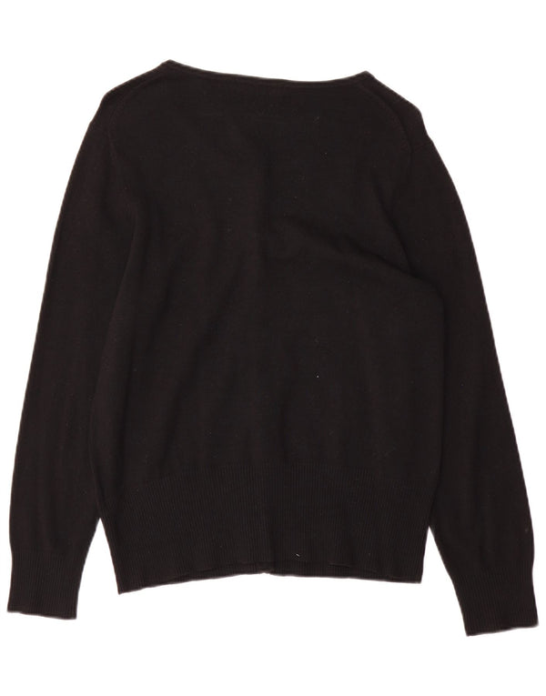 Marks & Spencer Womens Cardigan Sweater UK 16 Large Black Viscose