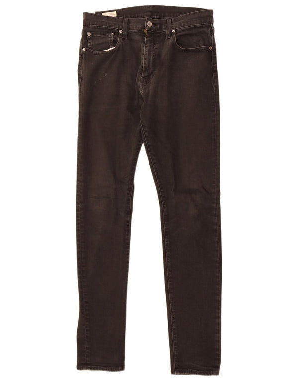 Мужские зауженные джинсы Levi's 511 W32 L34, черный хлопок