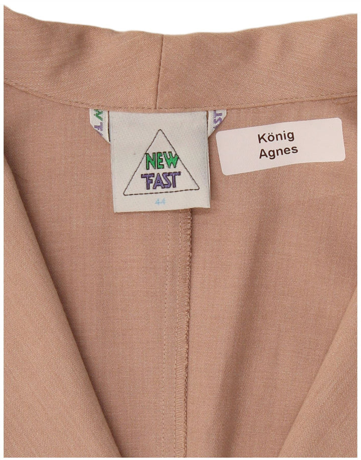 НОВЫЙ женский пиджак FAST с рукавом 3/4 и 3 пуговицами, EU 44 XL, бежевый полиэстер