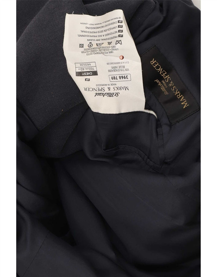 Мужской пиджак Marks & Spencer St. Michael, UK 40, средний, темно-синий