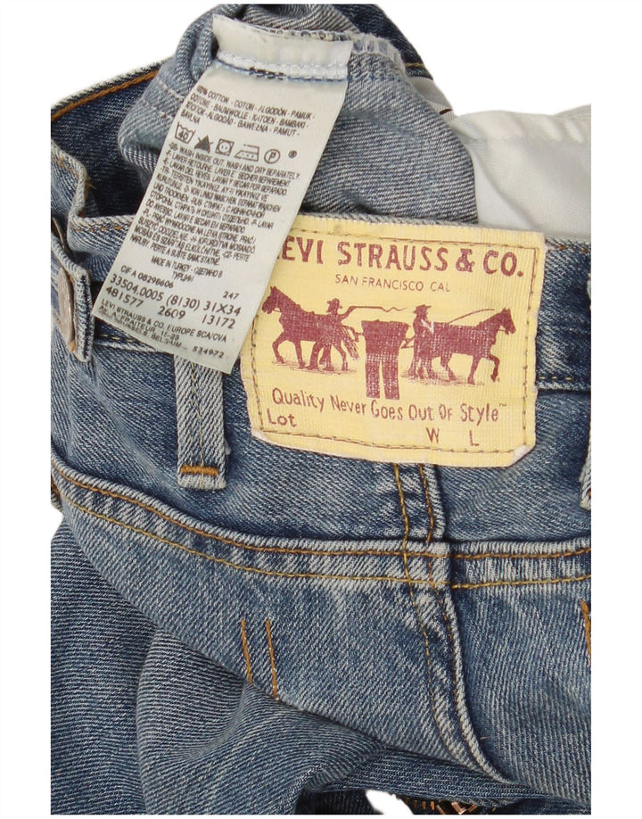 Мужские прямые джинсы Levi's 504 W32 L34 синие, хлопок