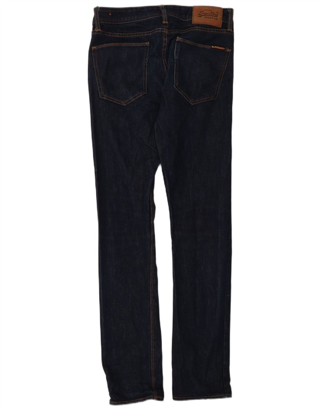 SUPERDRY Womens Slim Jeans W28 L32 Navy Blue Cotton Classic